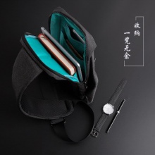 时尚收纳单肩包男休闲胸包简约大方小背包定制LOGO礼品包