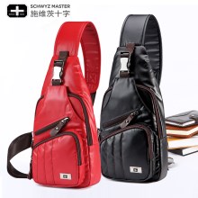 施维茨十字胸包男士背包女韩版斜挎小包单肩包男休闲腰包运动包潮