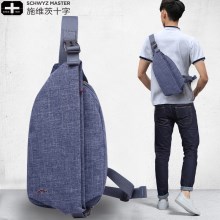 施维茨十字胸包男士休闲单肩包斜挎男包女韩版运动水滴包骑行背包