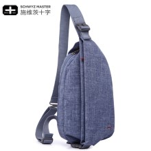 施维茨十字胸包男士休闲单肩包斜挎男包女韩版运动水滴包骑行背包