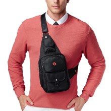 瑞士军刀胸包男士单肩斜挎包韩版迷你小包户外骑行背包 SA-8100