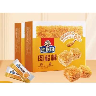徐福记肉松沙琪玛350g*2早餐糕点心萨其马休闲零食品
