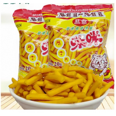 马来西亚风味mimi咪咪虾条味蟹味薯条香脆膨化食品小吃零食散装