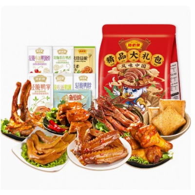 藤桥牌肉类零食大礼包零食小吃450g