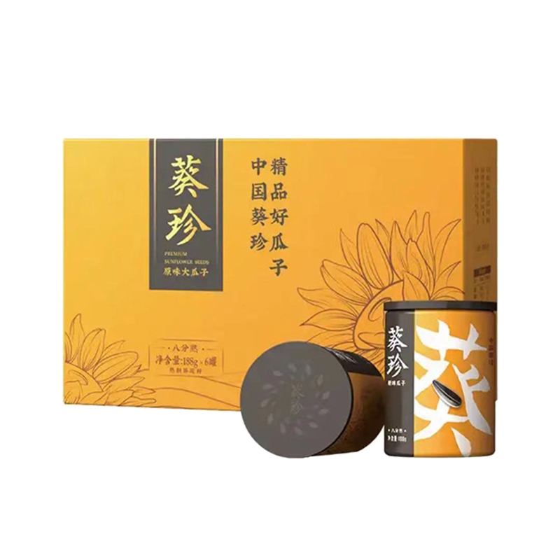 洽洽 葵珍礼盒黑金罐三分熟6罐装